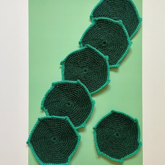 Handmade Crochet Coasters, Stocking Stuffers, Table Protectors, Drink Place Mats - Picture 2 of 8